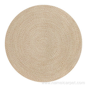 light brown PP braided Round indoor outdoor rugs